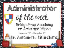 BridgePrep Administrator of the Week